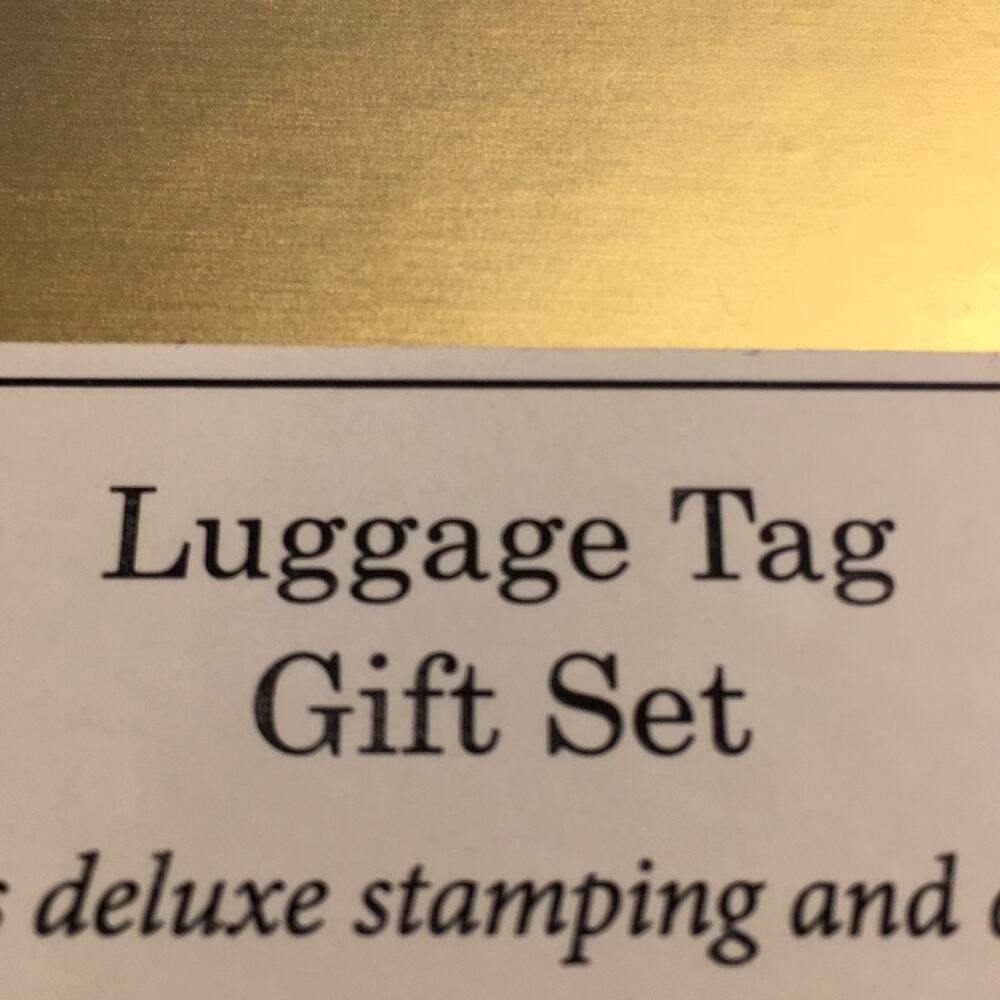 NEW Luggage bag Tags set of 3 NWT travel weekender - Picture 6 of 9